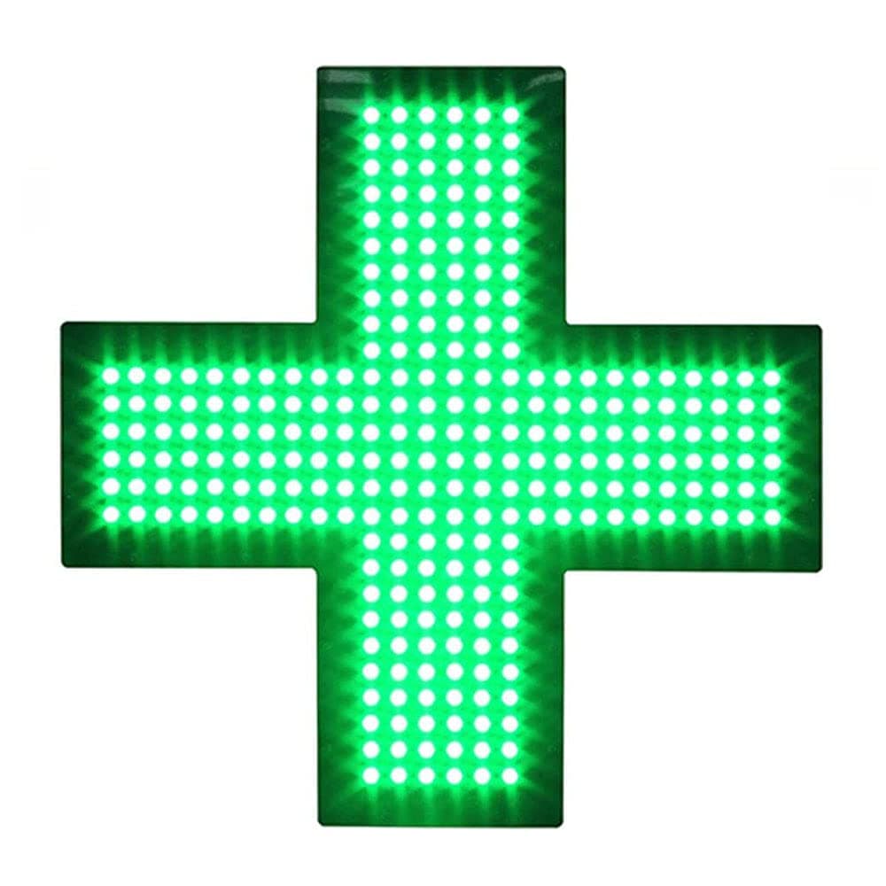 LED Medical Cross Sign for Business, Super Bright LED Open Sign for Pharmacy, Electric Advertising Display Sign for Drug Store Business Shop Store Window Home Decor. (19" x 19", PH-1)