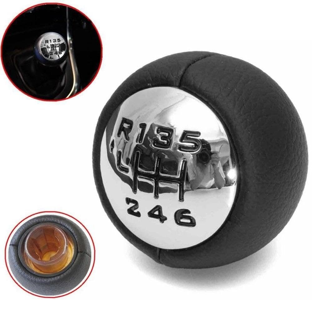 6 Speed Gear Shift Knob Gear Shift Handball Manual Transmission Replacement for Peugeot 307 308 3008 407 5008 807