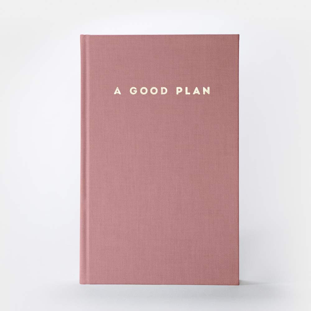 A Good Plan | Holistic Calendar for More Mindfulness and self-Love | undated Journal and Planner (Antique Pink)