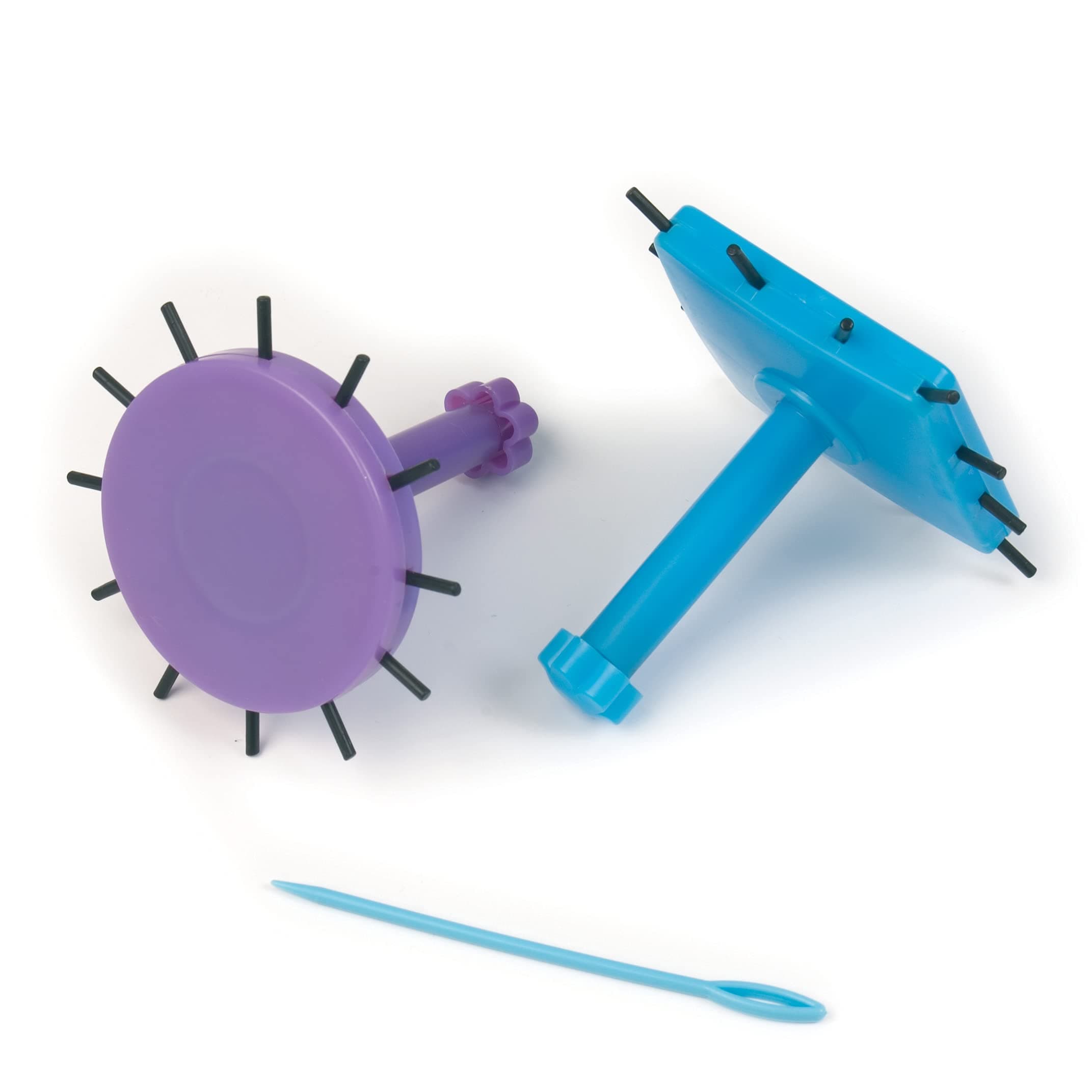 Classic Knit Flower Looms, set of 2, 6.2cm, with 2 Yarn needles