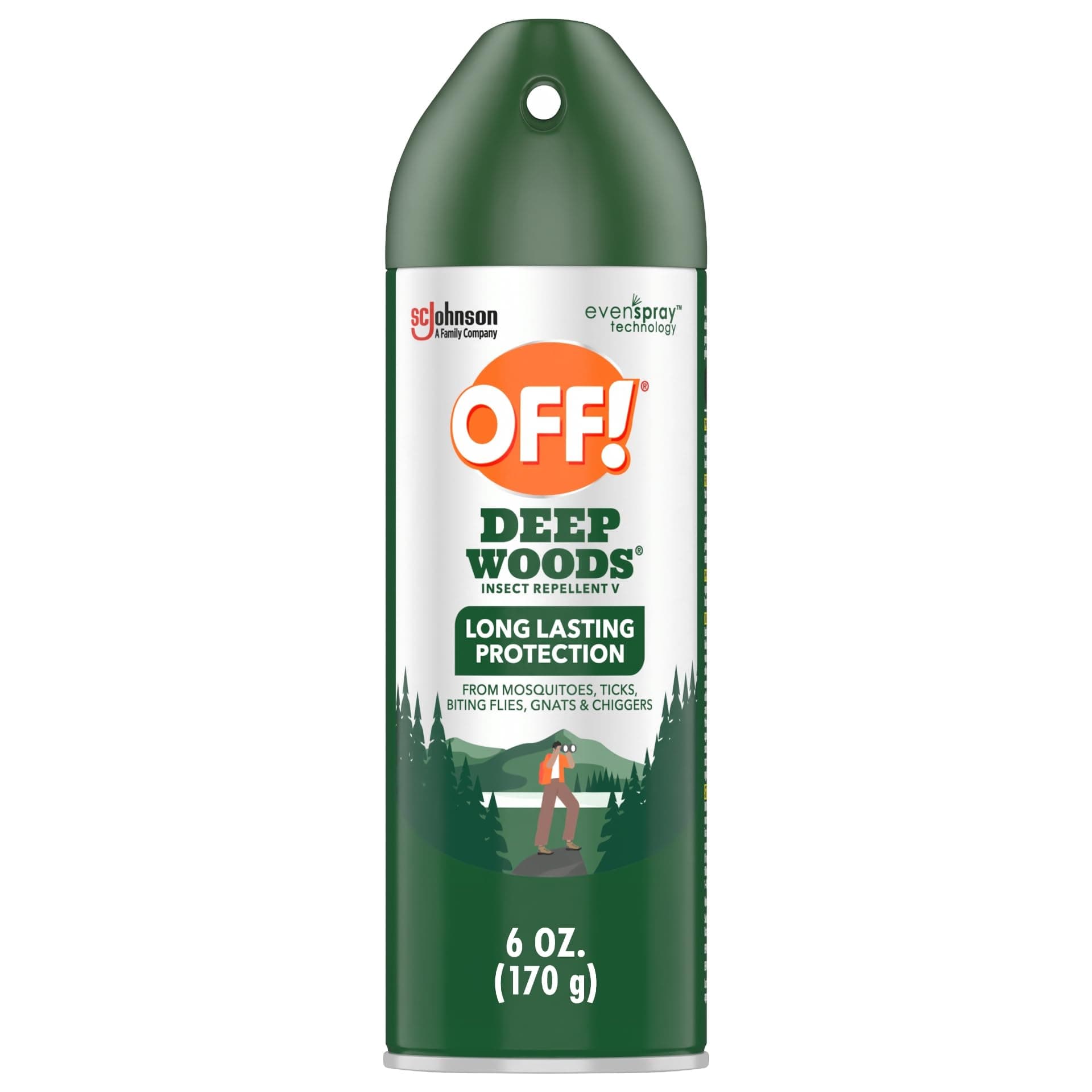 Deep Woods Insect Repellent Aerosol, Bug Spray with Long Lasting Protection from Mosquitoes, 6 oz (Pack of 12)