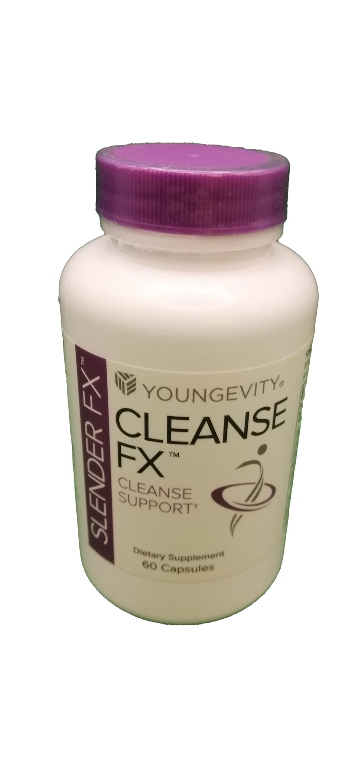 Youngevity Slender Fx™ Cleanse Fx™ - Super Colon Cleanse 15 Day - Natural Herb Blend - Flax Seed, Cape Aloe, Rhubarb Root, Triphala, Slippery Elm, Marshmallow Root - 60 Capsules