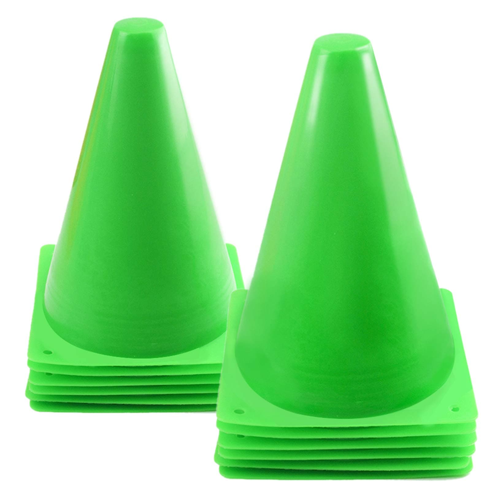 7 Inch Plastic Traffic Cones Sport Training Agility Marker Cone for Soccer, Skating, Football, Basketball, Indoor and Outdoor Games