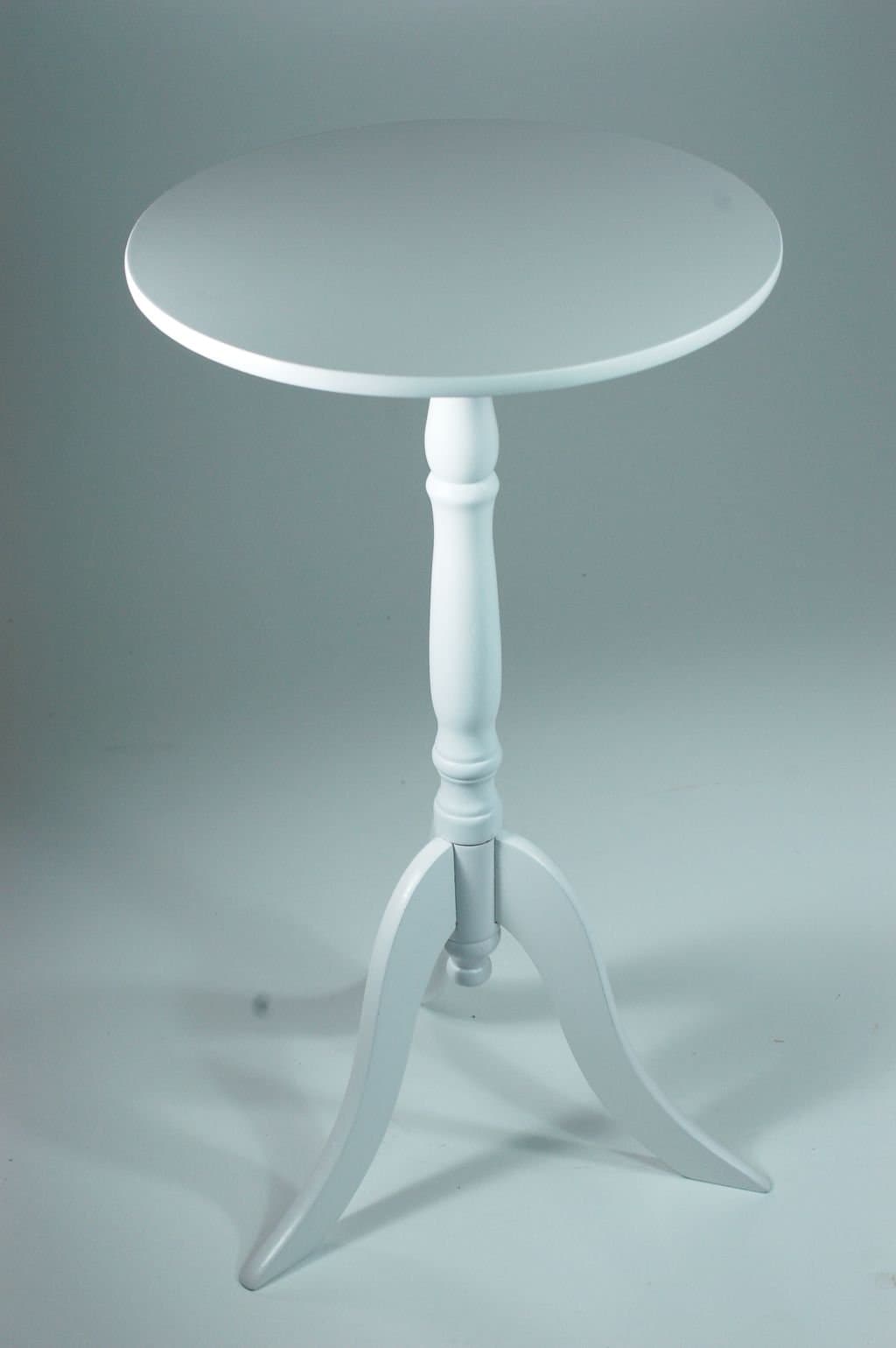 Round Wooden Coffee Table White