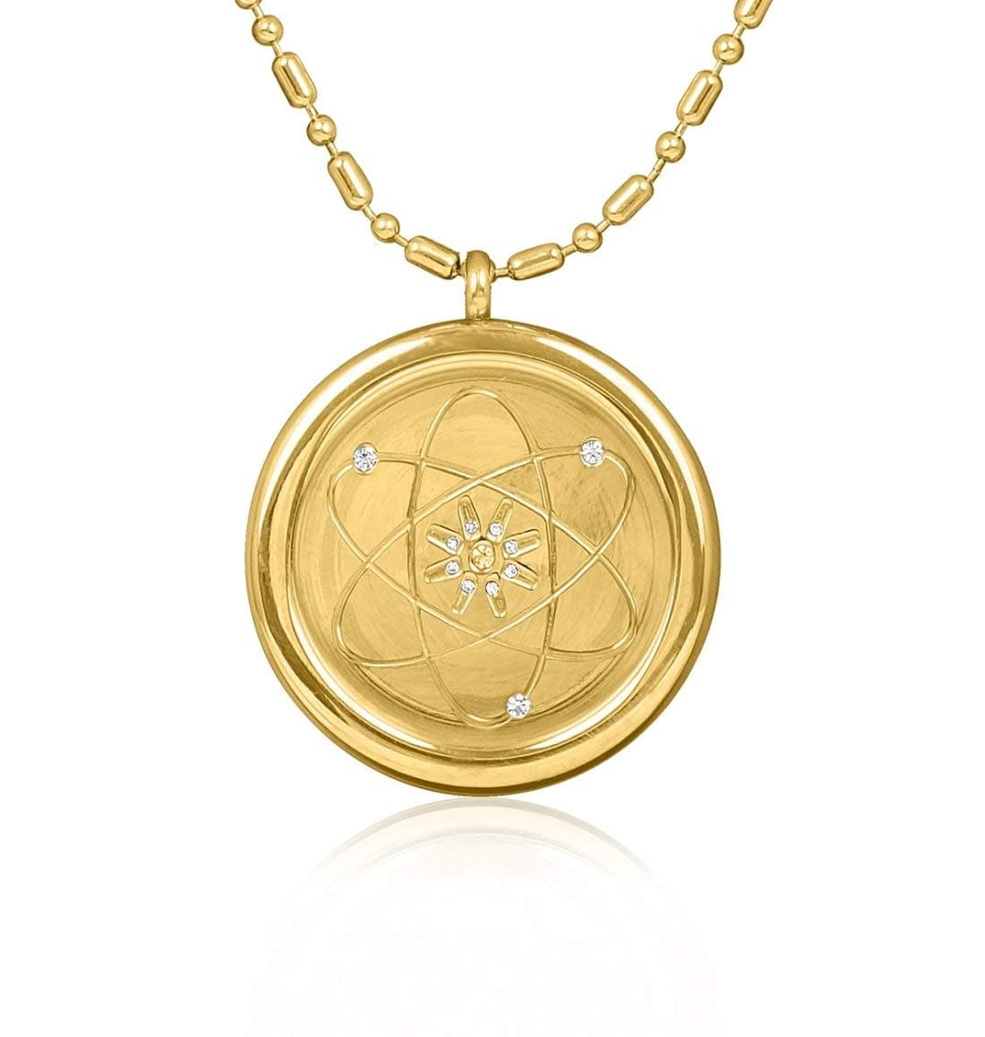 MAGNAZ Golden Tone Natural Mineral Technology (NMT) Pendant for Men/Women