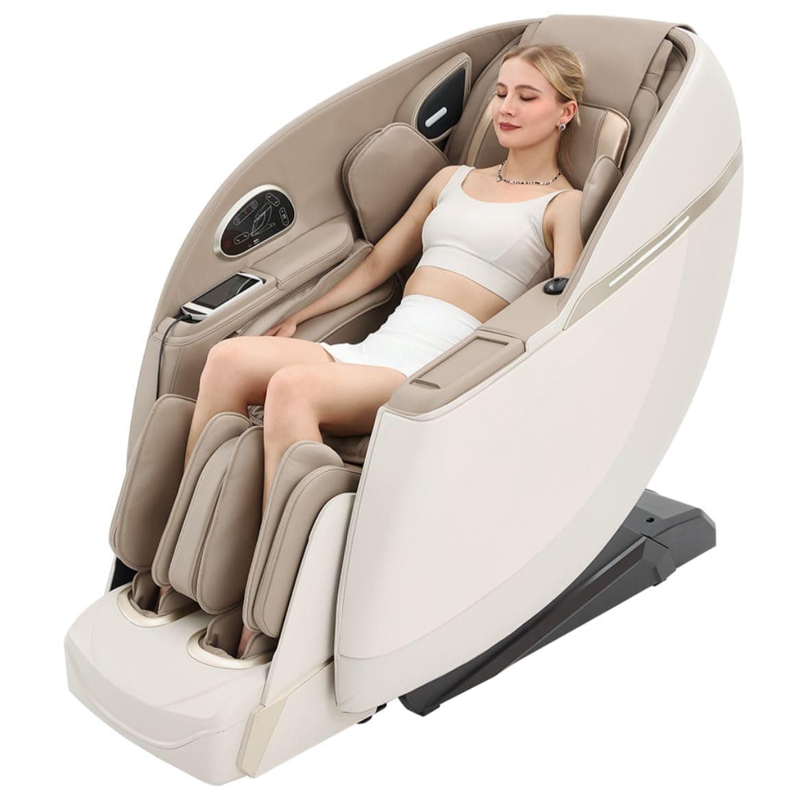 JSB MZ28 Zero Gravity 4D Full Body Home Massage Chair with Dedicated Foot & Calf Massage & Heat & Bluetooth Music Connect