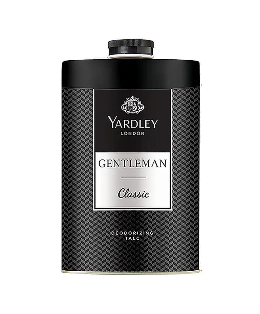 Yardley London Gentleman Classic Deodorizing Talc for Men, 100g