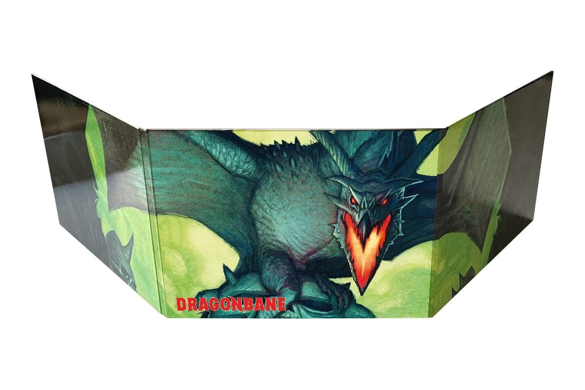 Dragonbane: GM Screen - Free League Publishing, Game Master RPG Accessory, Tables & Information, Full Color Green