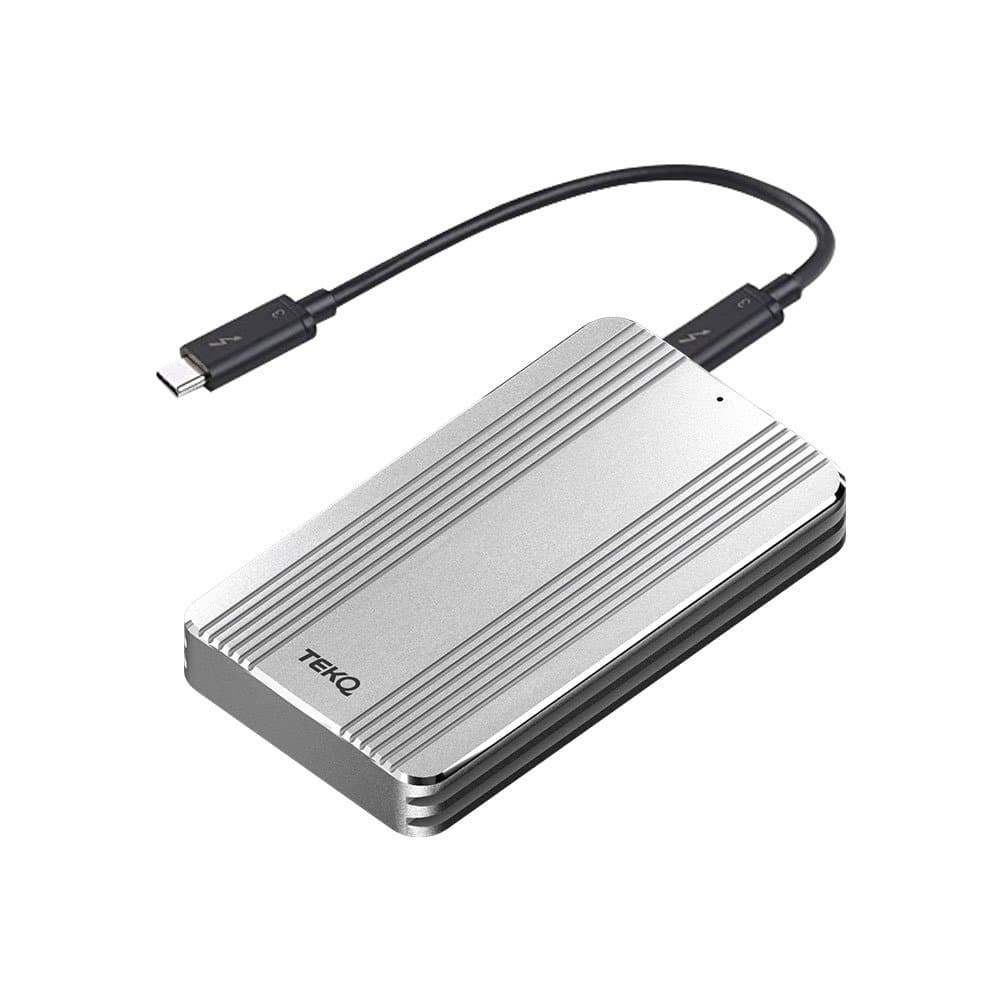 Thunderbolt 3 960GB Rapide External SSD Hard Drive NVMe TLC - 2450MB/s+ Read, 1850MB/s+ Write -NOT Compatible Device Without thunderbolt3 Interface (960G, Silver)