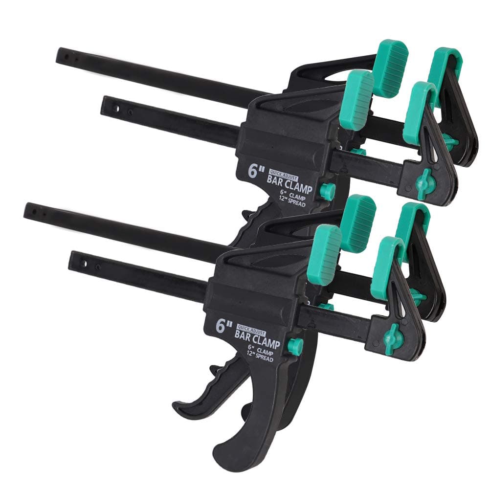 PROWIN 2PCS 6'' and 12'' F Clamp Ratchet Bar Clamp