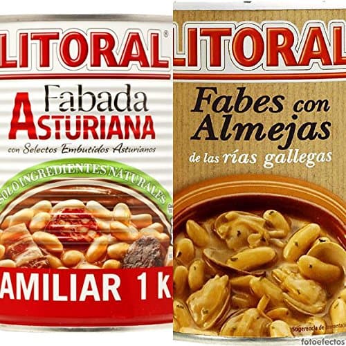 Lot 2x1kg Fabada Asturiana + 2x440gr Fabes con Almejas (Clams)