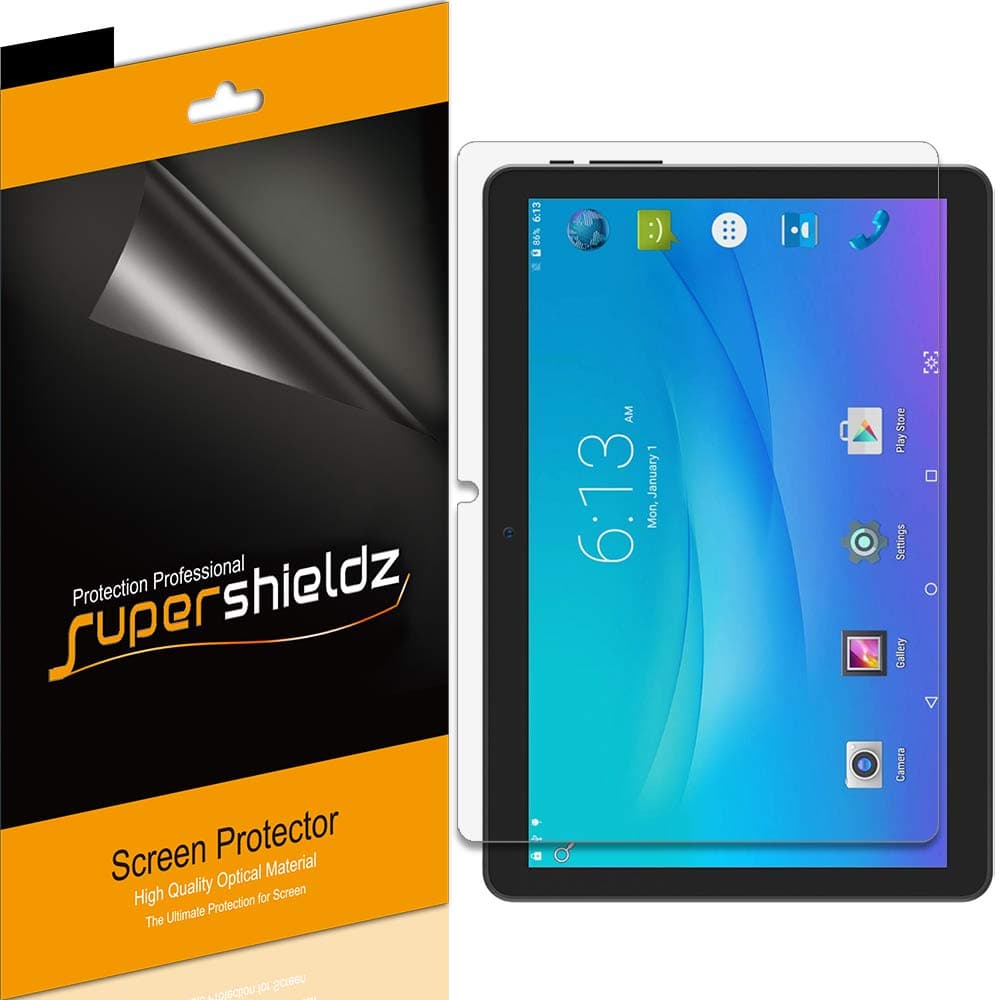Supershieldz (3 Pack) Designed for Onn 10.1 inch Tablet and Onn Tablet Pro 10.1 inch (Model 100003562) Screen Protector, High Definition Clear Shield (PET).