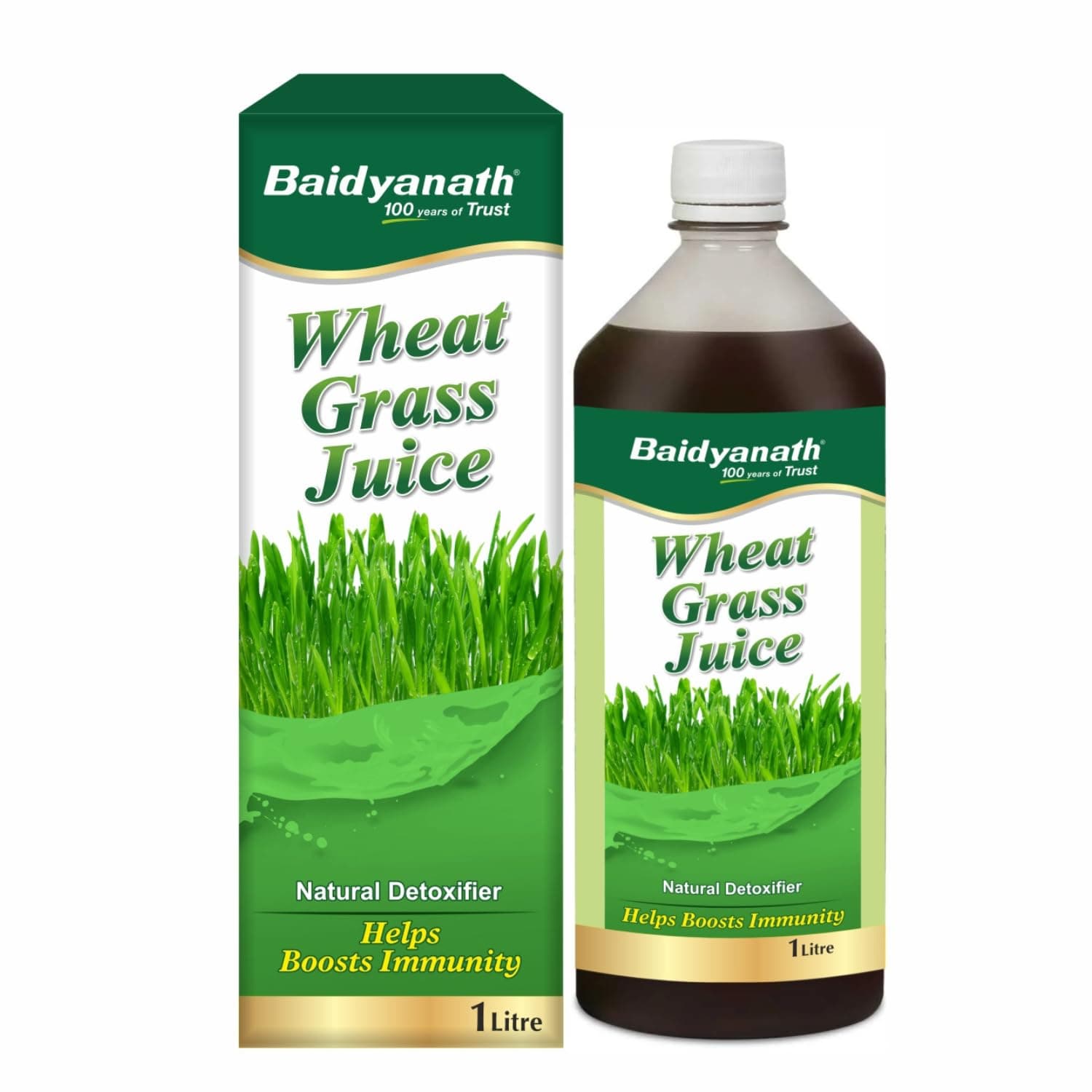 - Pure Wheatgrass Juice - 1L | Helps Natural Detoxify the Liver, Boost Metabolism, & Gut cleanser Juice | For Cholesterol management | No Synthetic Colors & Flavors Added