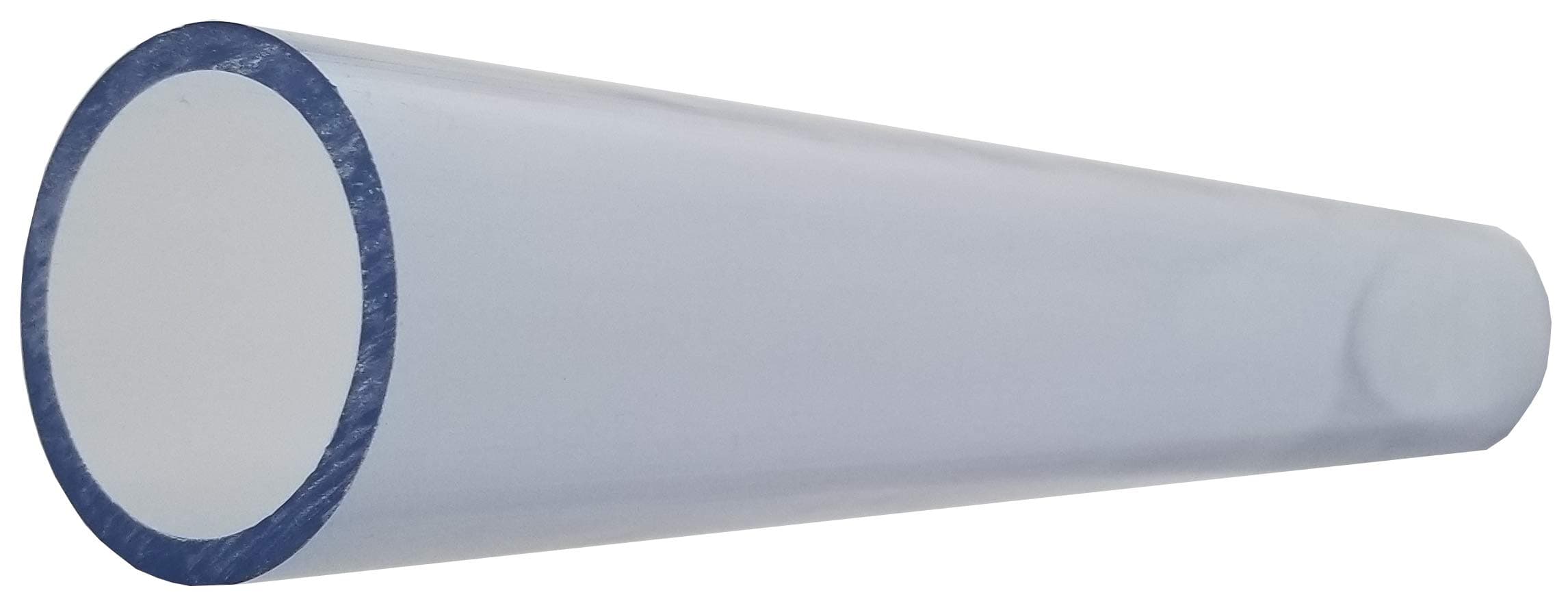 1 1/2 Inch Diameter Clear PVC Schedule 40 Pipe [Pipe ID 1.590 inch, OD 1.900 inch] (Bluish tint), Choose Your Length (5 inches to 94 Inches) (Selected Length: 3 Feet)