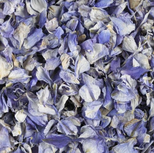1 Pint - Blue Air Dried Delphinium Petals