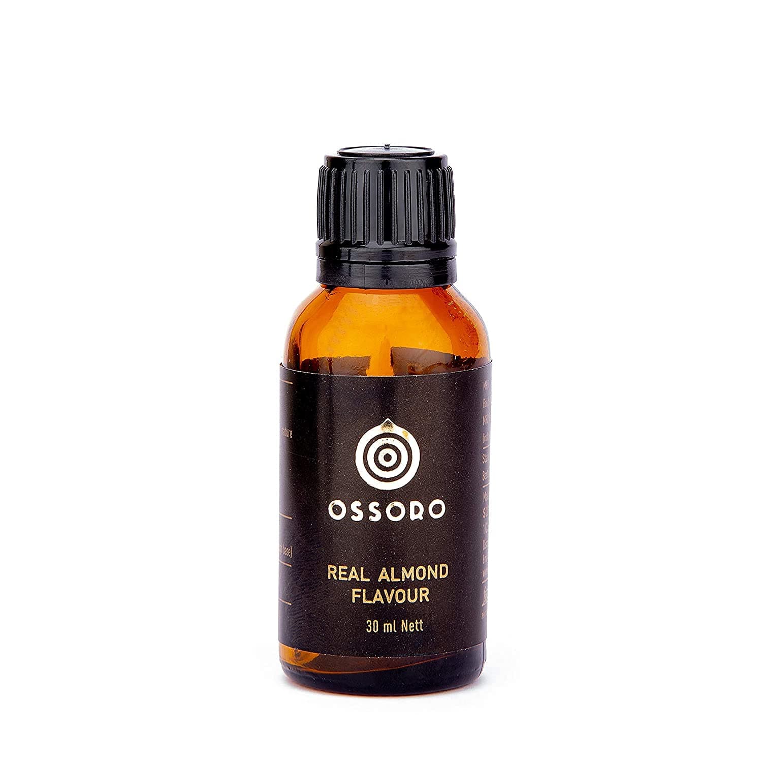 Ossoro Almond Essence – 30ml Glass Bottle Real Flavoured Vegetarian Almond Essence for Baking, No Preservatives, No Artificial Colors
