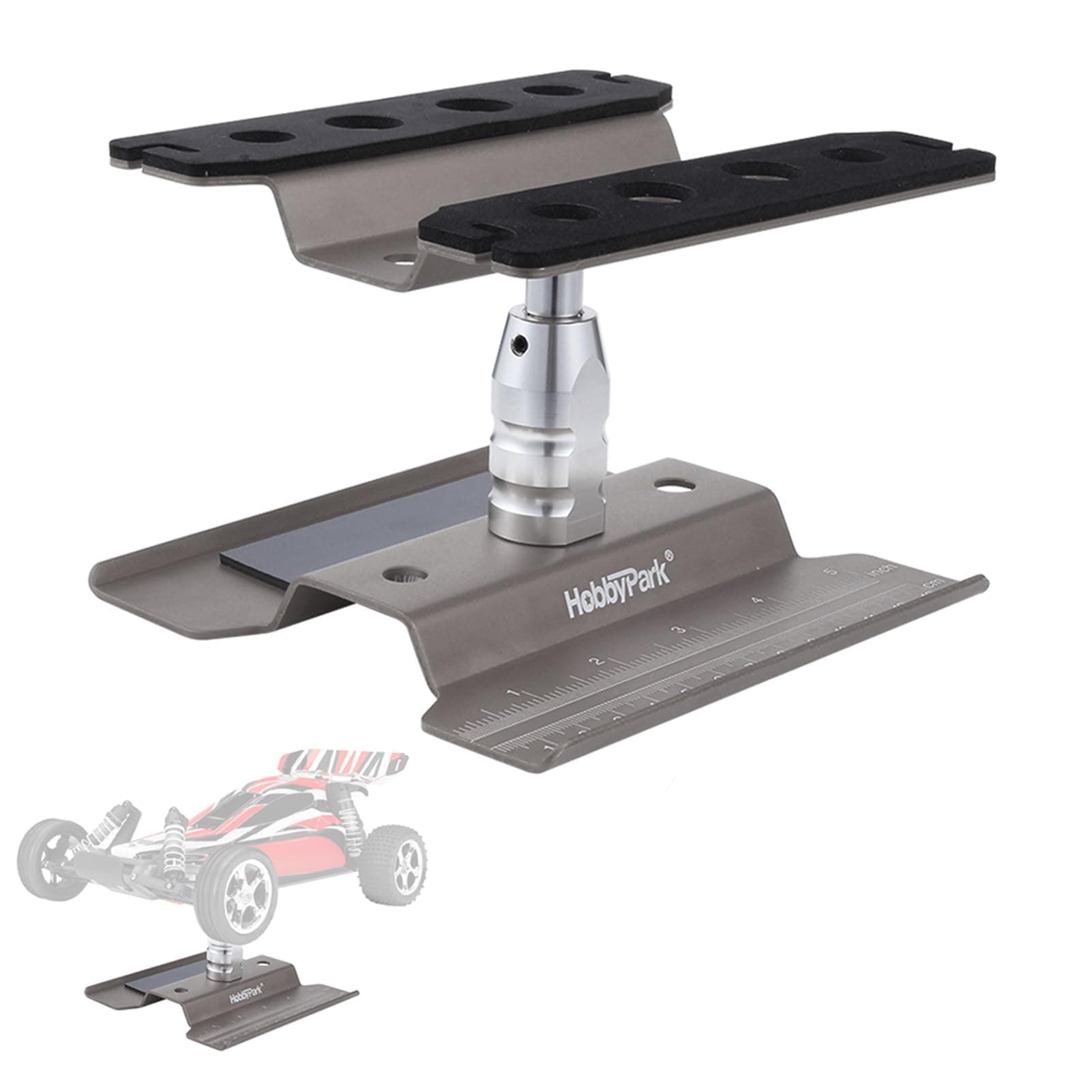 Hobbypark RC Car Work Stand Aluminum Alloy for 1:10 1:12 1:16 1:18 Scale Trucks Buggies On Road Touring Drift