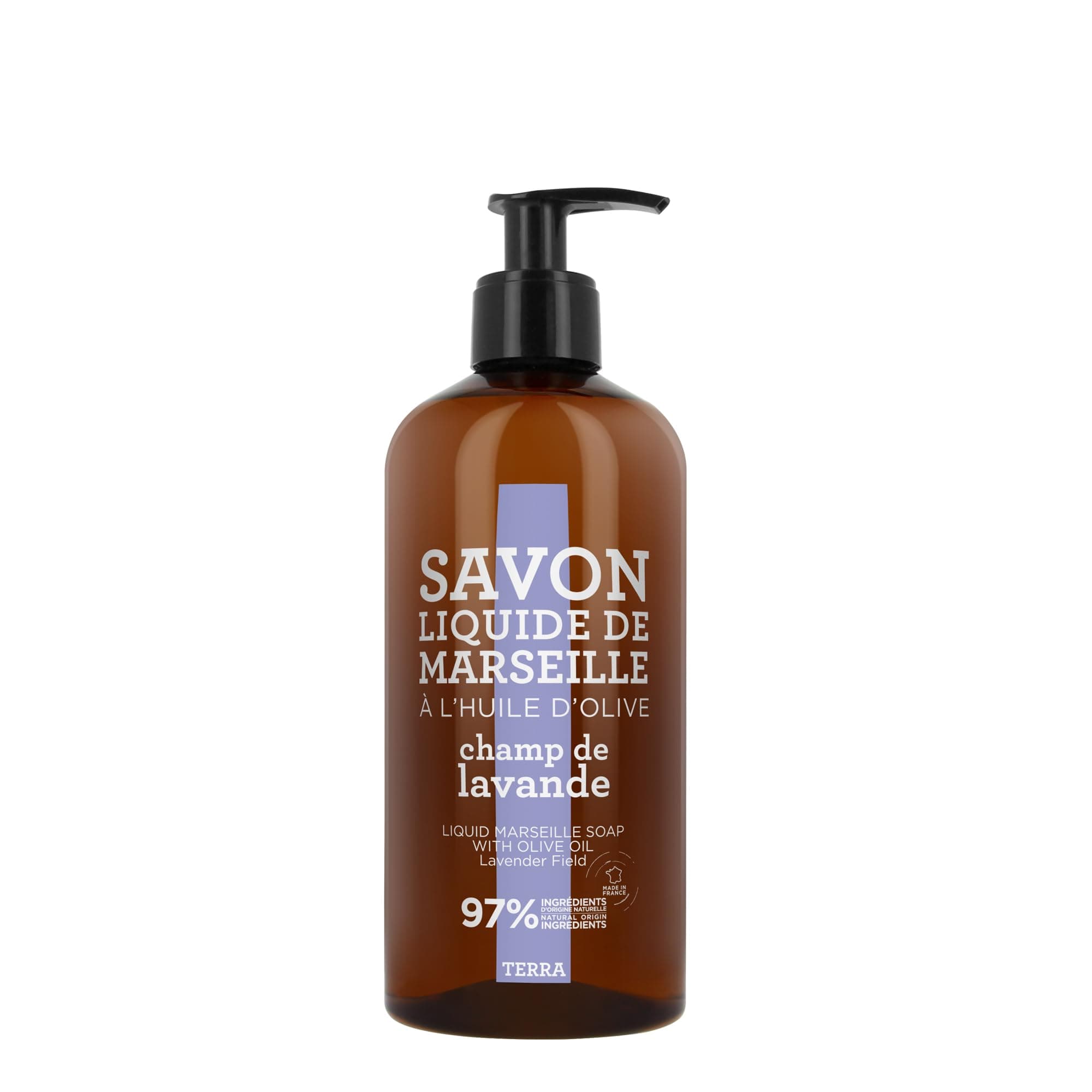 La Compagnie de Provence Terra Savon de Marseille Liquid Soap, Lavender Field, 16.9 Fl Oz