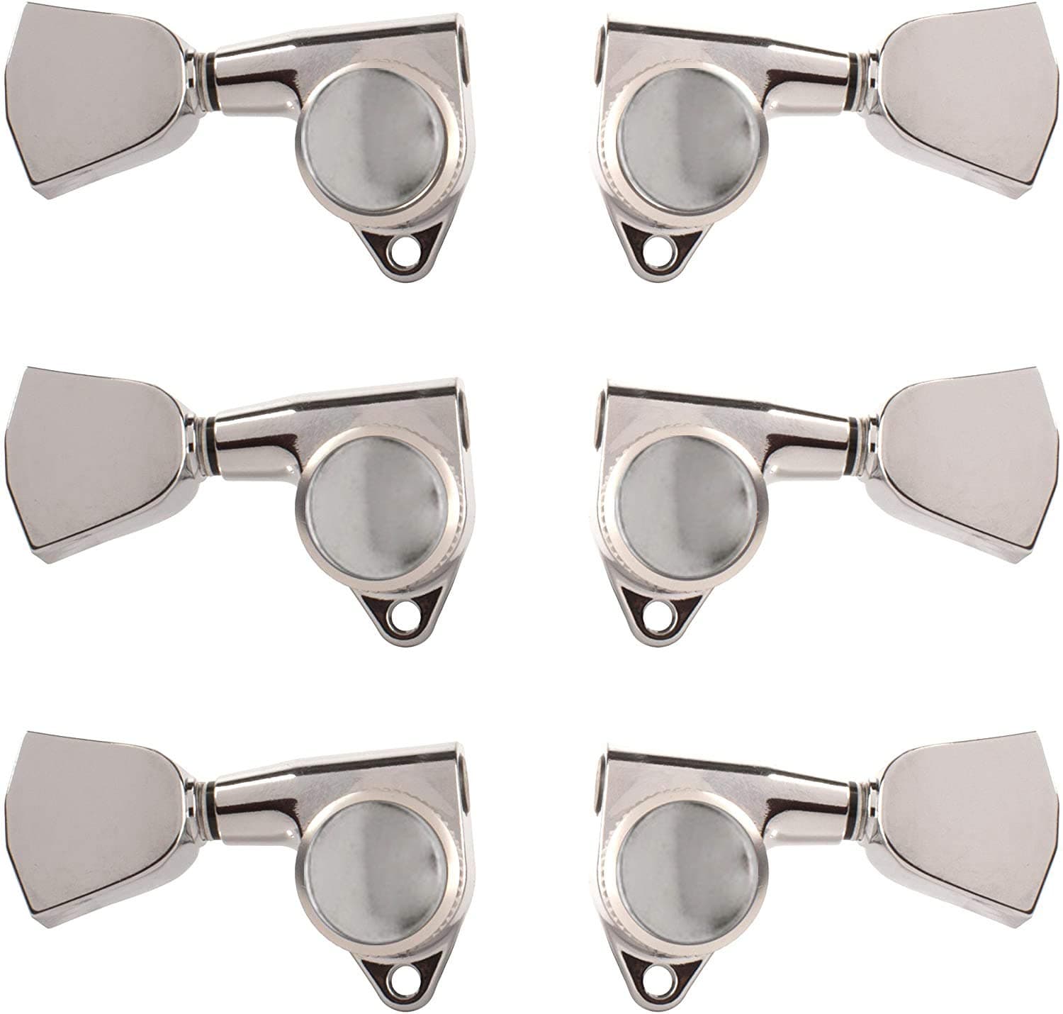 Magnum Lock-Trad 3+3 Guitar Tuners with Keystone Knobs, Chrome