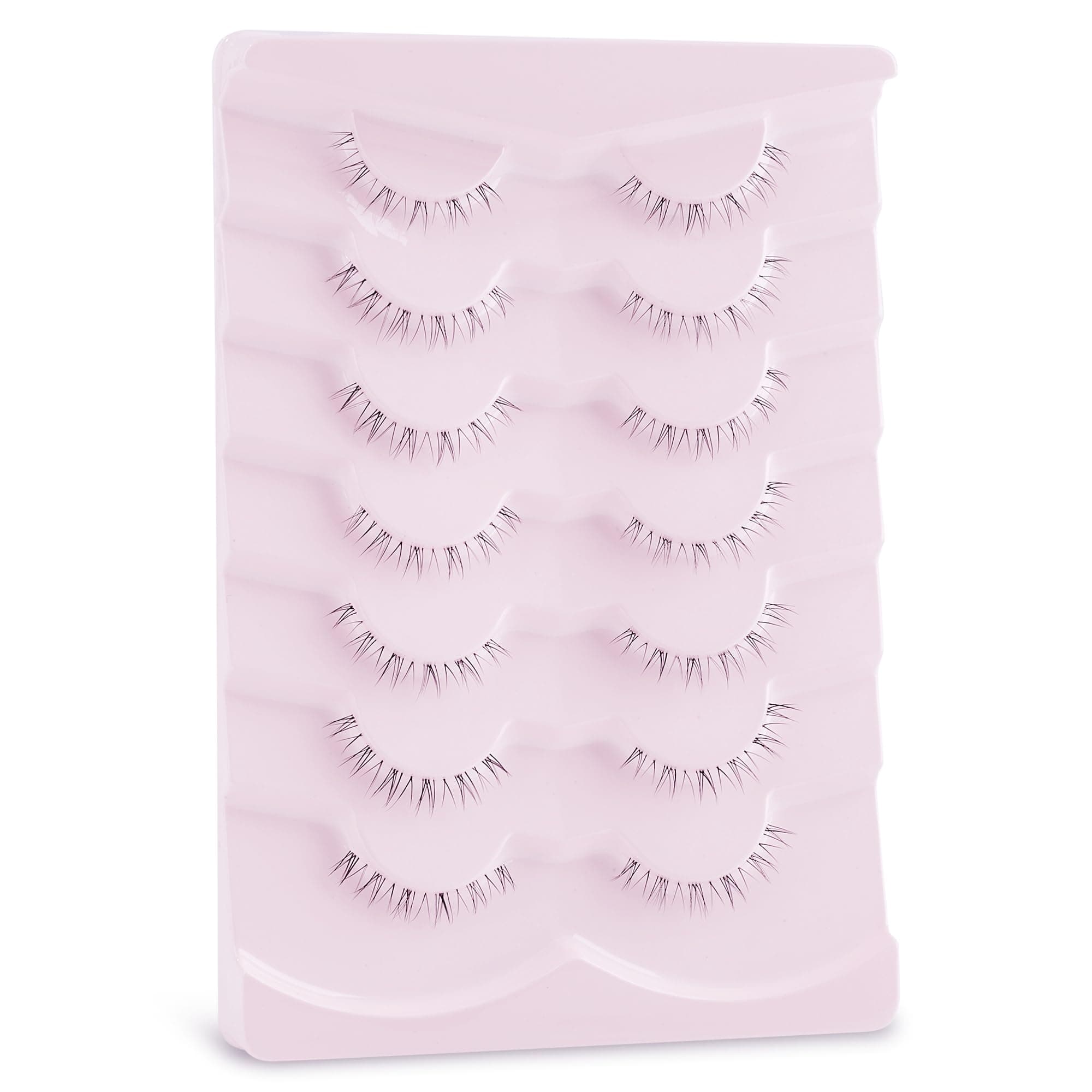 Bottom Lashes Lower Eyelashes Strip Natural Under Fake Eye lash Onlyall Bottom Clear Band Eyelash 7 Pairs R-2