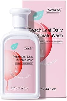 Peach Leaf Feminine Wash For intimate area Hygiene and Itchy, pH Balanced Body Wash with Lactic Acid For Sensitive Skin, Gentle Hydration, Odor Neutralization & Daily Hygiene, 220ml/7.44oz