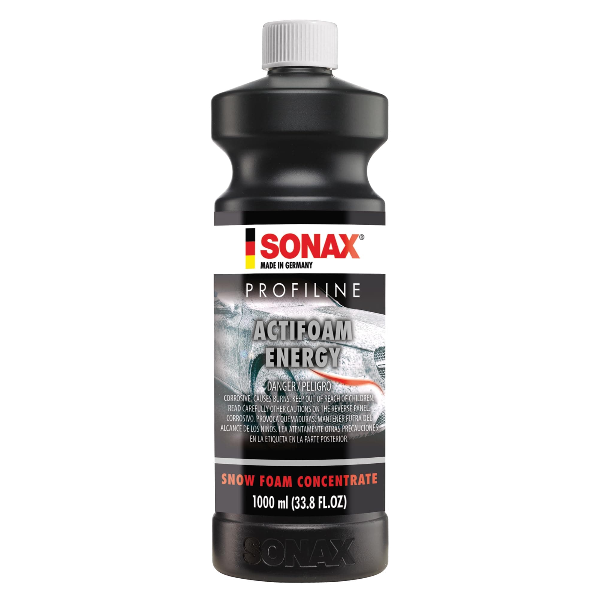 ActiFoam Energy 618300 | High-Foaming Car Wash Shampoo | Powerful Dirt Removal with Fresh Scent | Safe for All Paint Wax Sealants & Coatings | Use with Foam Cannon or Bucket | 1L (33.8oz)