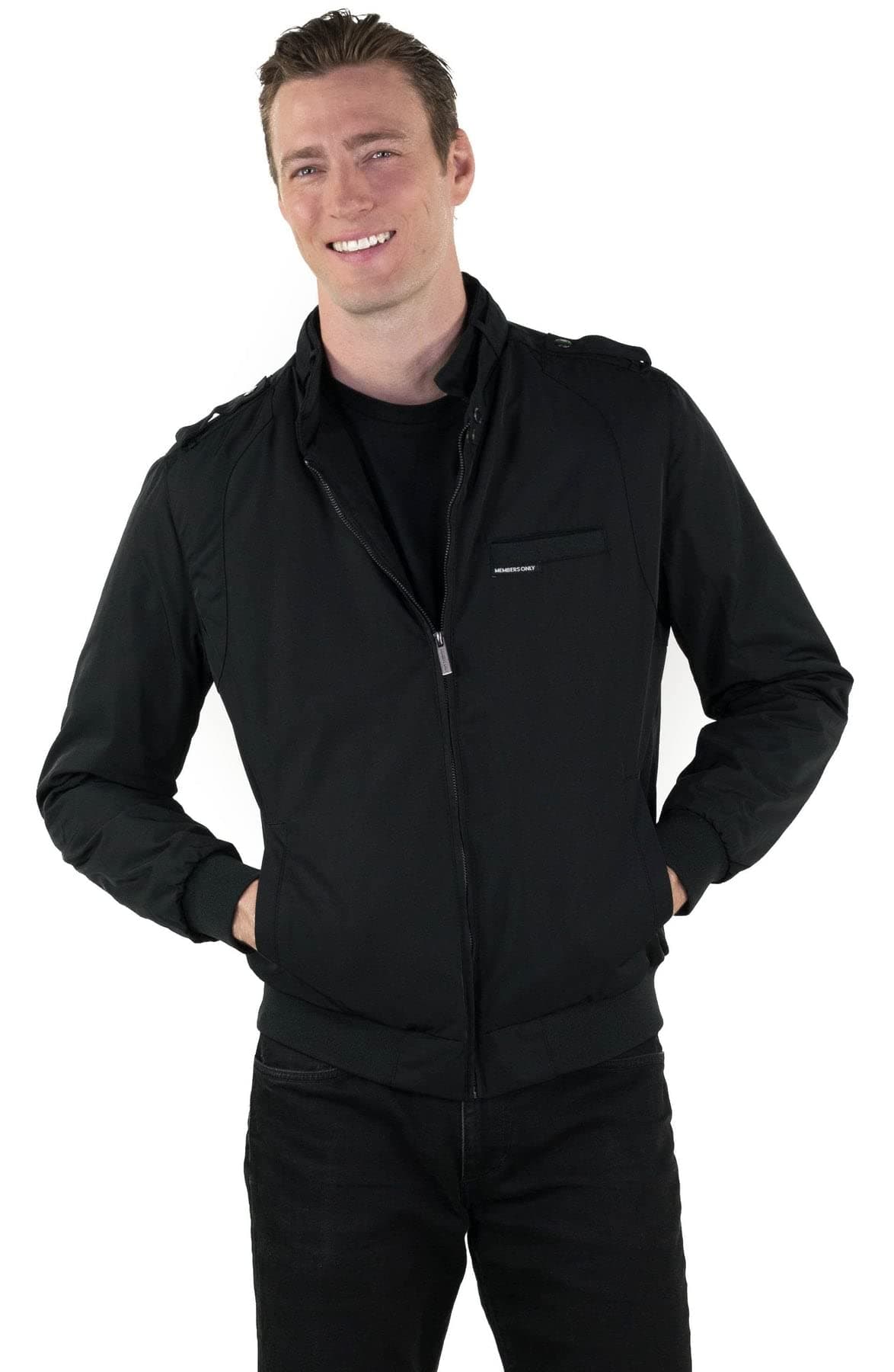 Members Only Men's Iconic Racer Quilted Lining Jacket |Slim Fit|