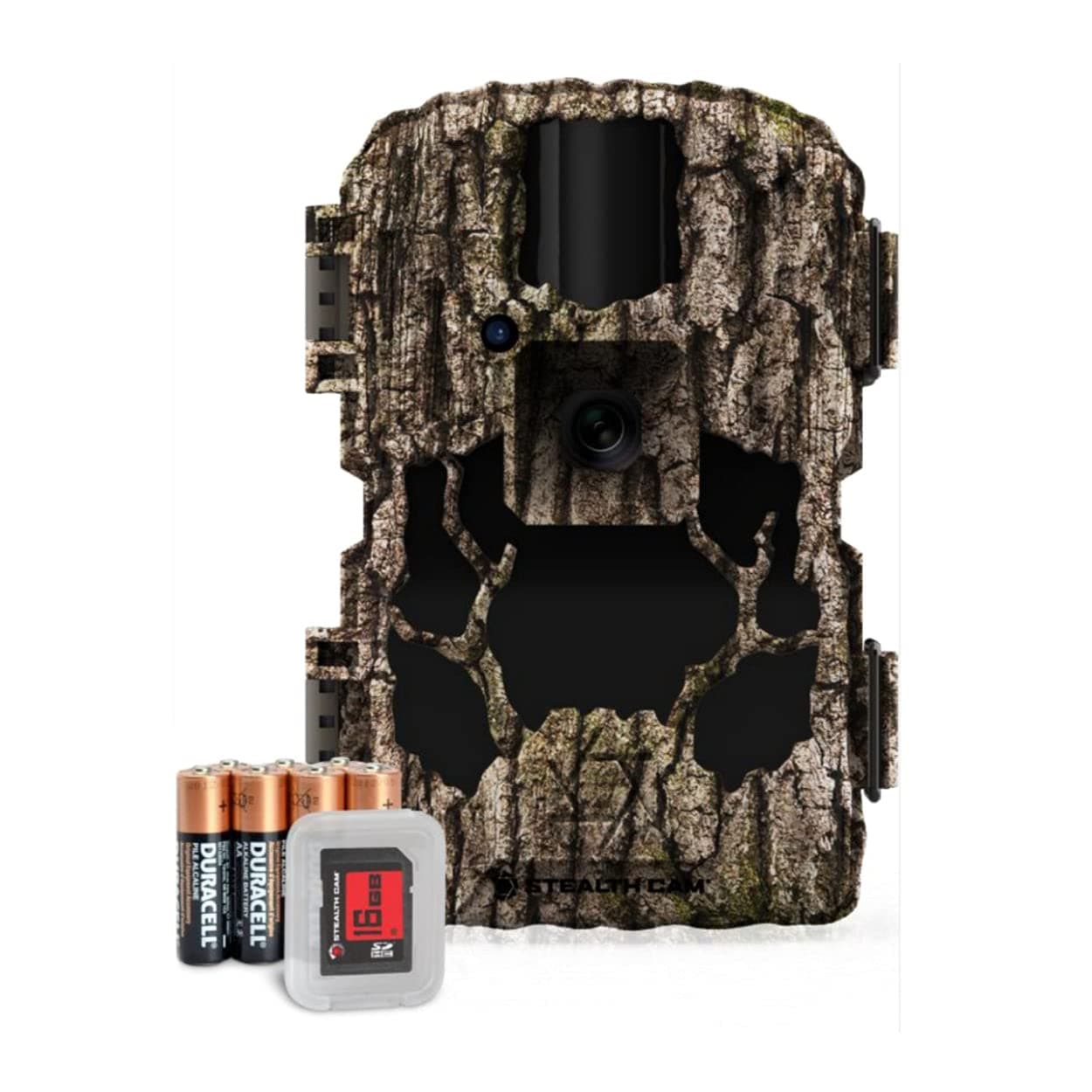 Prevue 26 Hunting Weatherproof 26 MP & 720P Video Camo Trail Camera with 2.4" Color TFT Screen, 80ft Detection & IR Range - 8 AA Batteries, 16GB SD Card and Nylon Strap Included