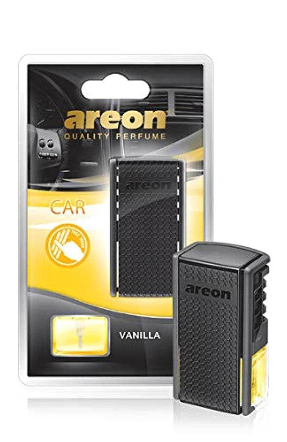 AREON ACB06 Car Perfume Luxury and Elegant 0.27 oz Car Freshener Vent Clip, Vanilla Scent