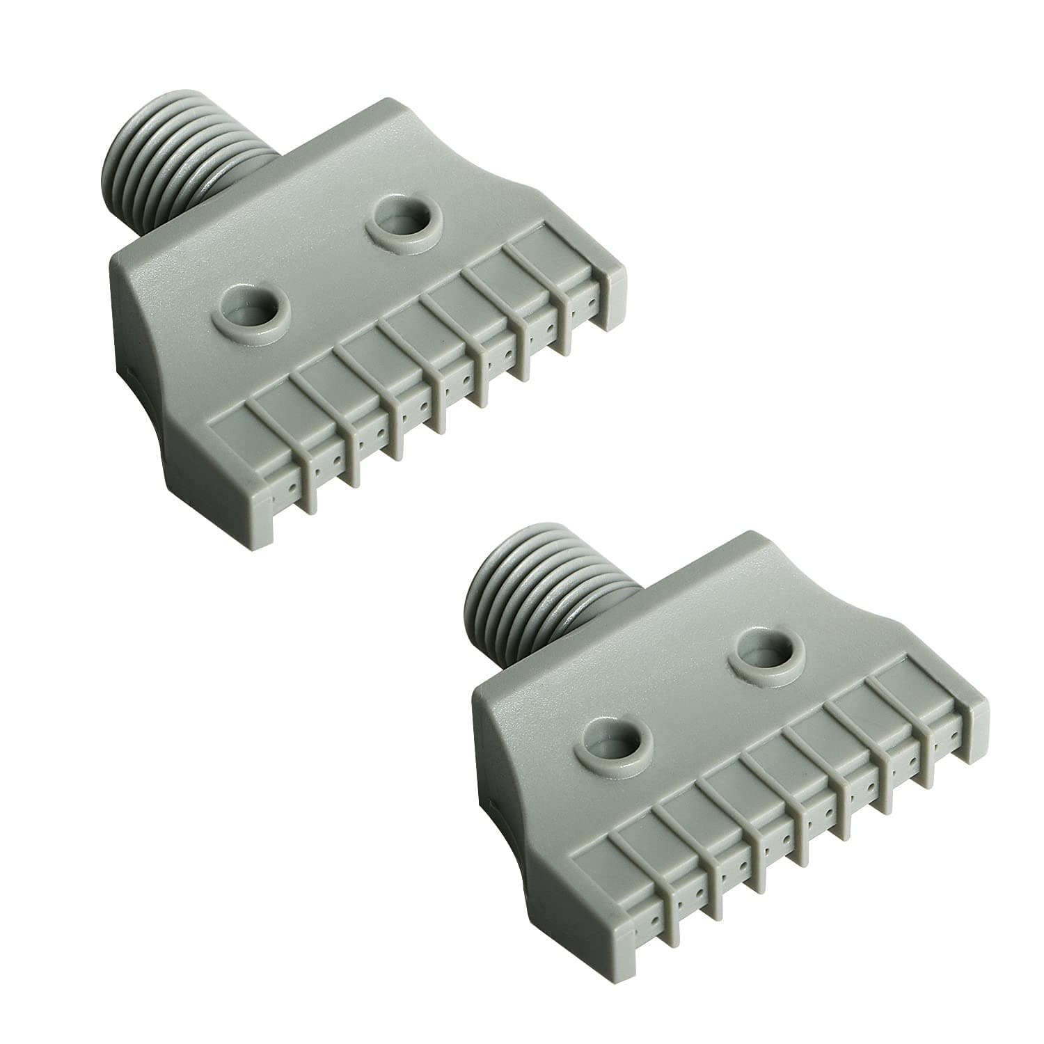 Aopin Blowing Wind Nozzle G1/4 Male, Flat Orifice ABS Plastic Wind Jet Nozzle Suitable for Compressed Air Machine Accessory, Dust Removal, Air Drying 2 Pcs