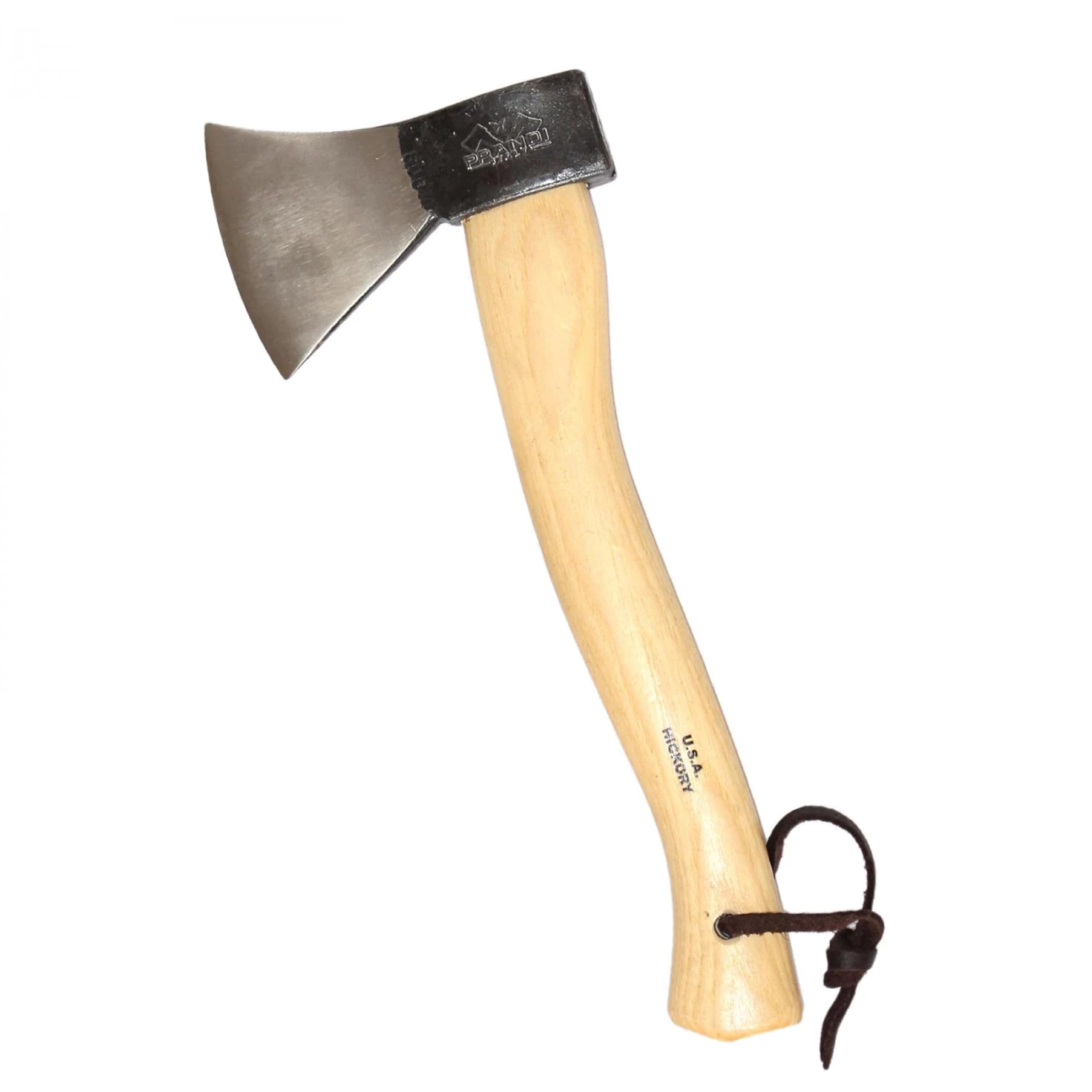 Prandi Axes German Style Hatchet 3.003.06.TH- 14.13" x 6" - Traditional Blade Forged Carbon Steel C45 with Hickory Handle - Camping Hatchet for Outdoor Activities - No Sheath Included