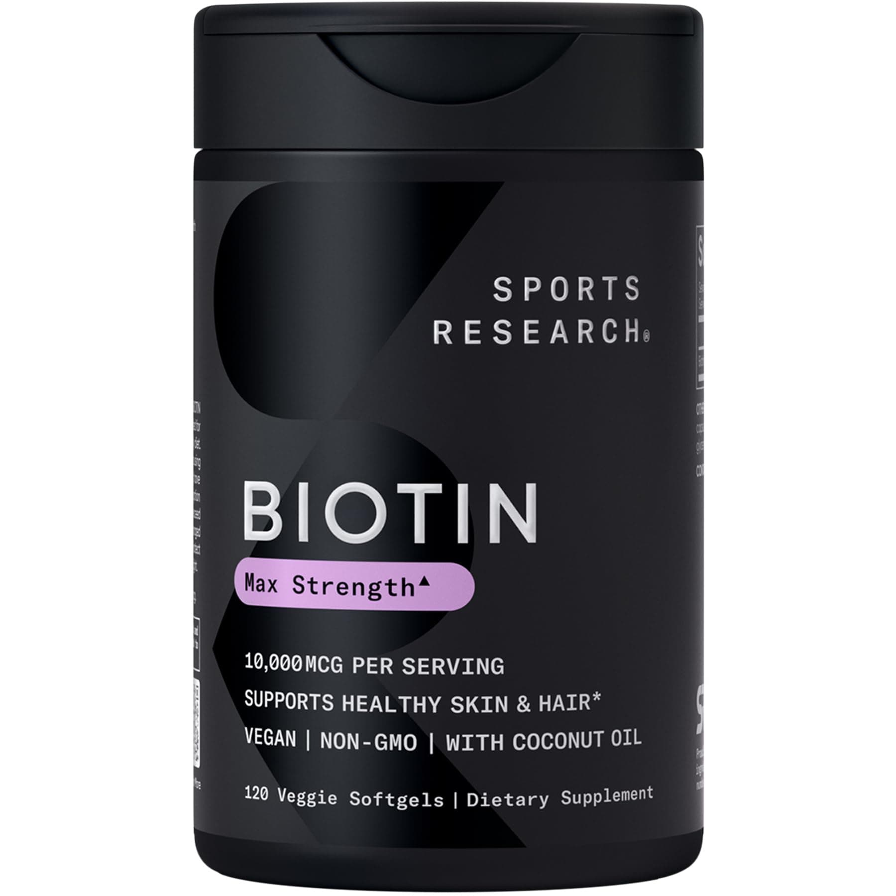 Sports Research Biotin 10,000 mcg 120 softgel capsules