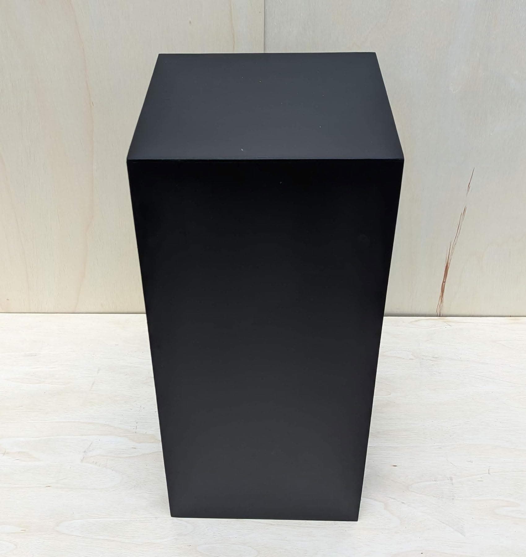 Generic 25" x 12" x 12" Matte Black Display Pedestal Stand