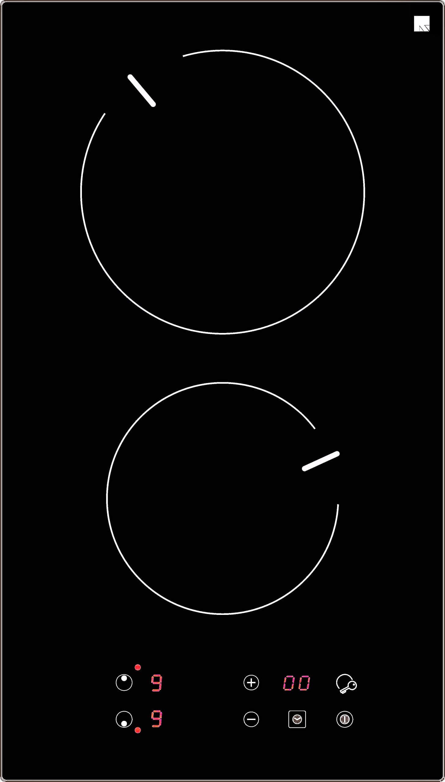 RambleWoodHigh Efficiency 2 Burner Electic Stovetop, EC2-18