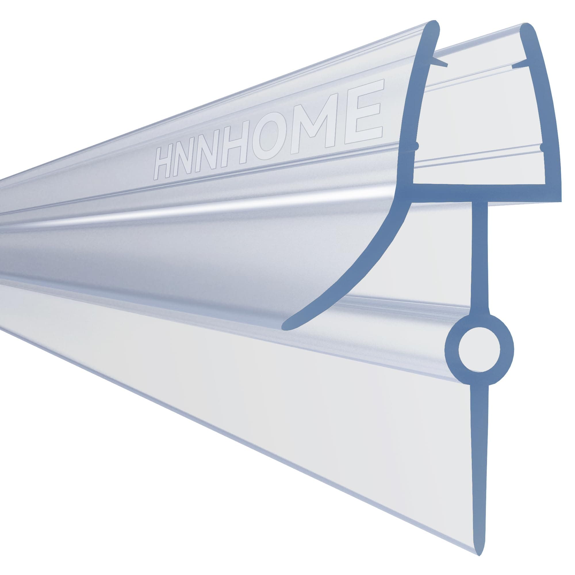 HNNHOME Bath Shower Screen Door Seal for 4-6mm Glass Up to 28mm Gap (Straight)