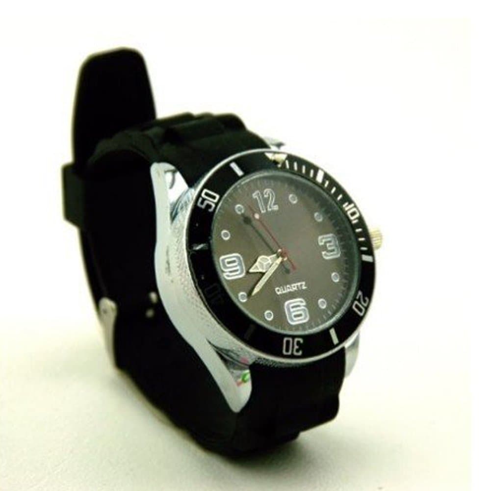 Maxfashion (TM) Stash Watch Grinder -Heavy Spike Teeth - Real Watch Three Colors Available (Black)