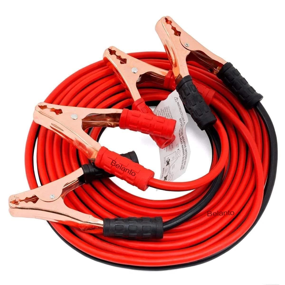 Car Heavy Duty Auto Jumper Cable, Automotive Battery Booster Wire with Clamp for Jump Starting Dead or Weak Batteries 7-Feet, 500 AMP Emergency Use Jumper Cable with Carry Bag for Cars