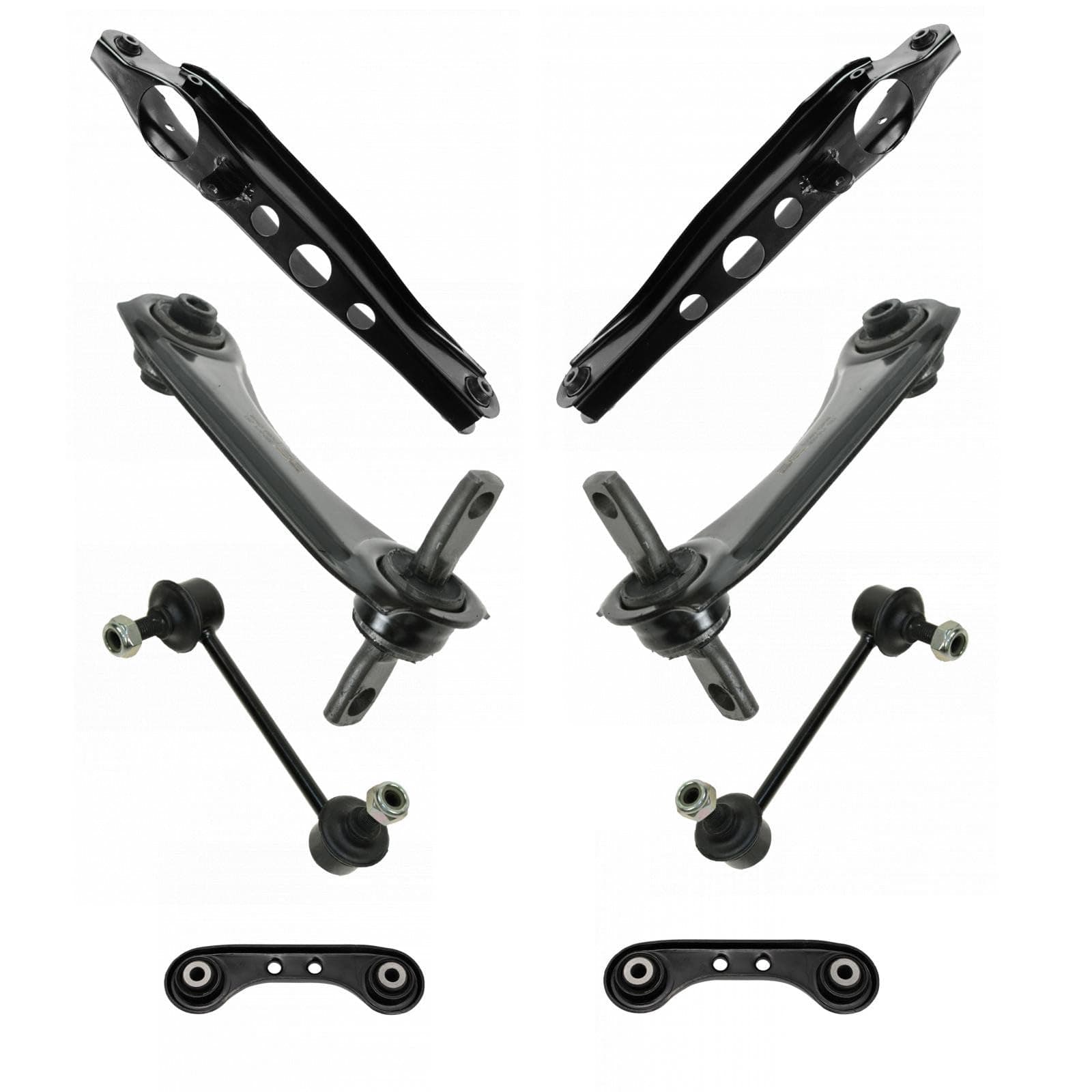 TRQ Rear 8 Piece Suspension Kit Upper & Lower Control Arms Sway Bar End Links for Honda CR-V