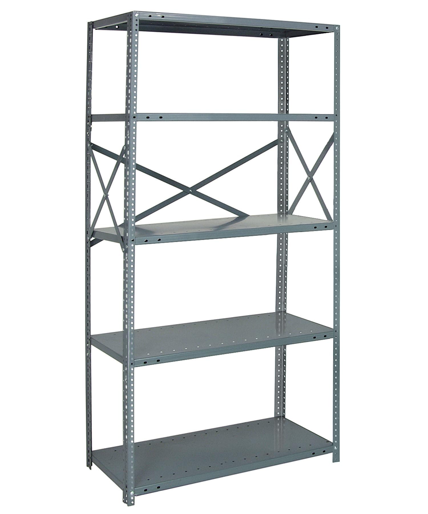 Quantum Storage Systems 75-1842-5 IRONMAN Solid Heavy Duty 5 Shelves 75" H x 42" W x 18" D