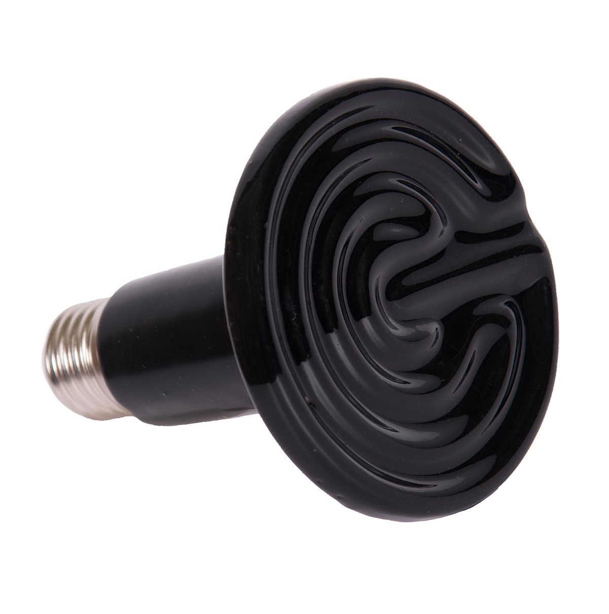 MOTINA Reptile Heat Lamp, 75W 110V Ceramic Heater Infrared Lamp Bulb Heat Emitter,Matte Black