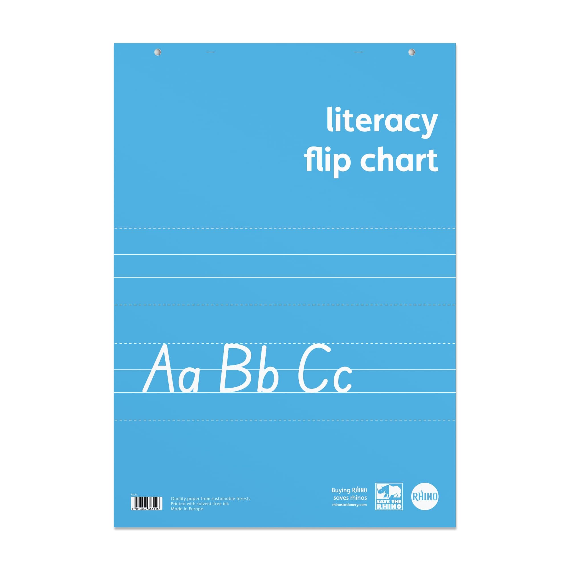 Rhino Stationery A1 Educational Literacy Flip Chart Pad | 60 Pages | A1 Paper Sheets | Learning Resources | Flipchart Paper
