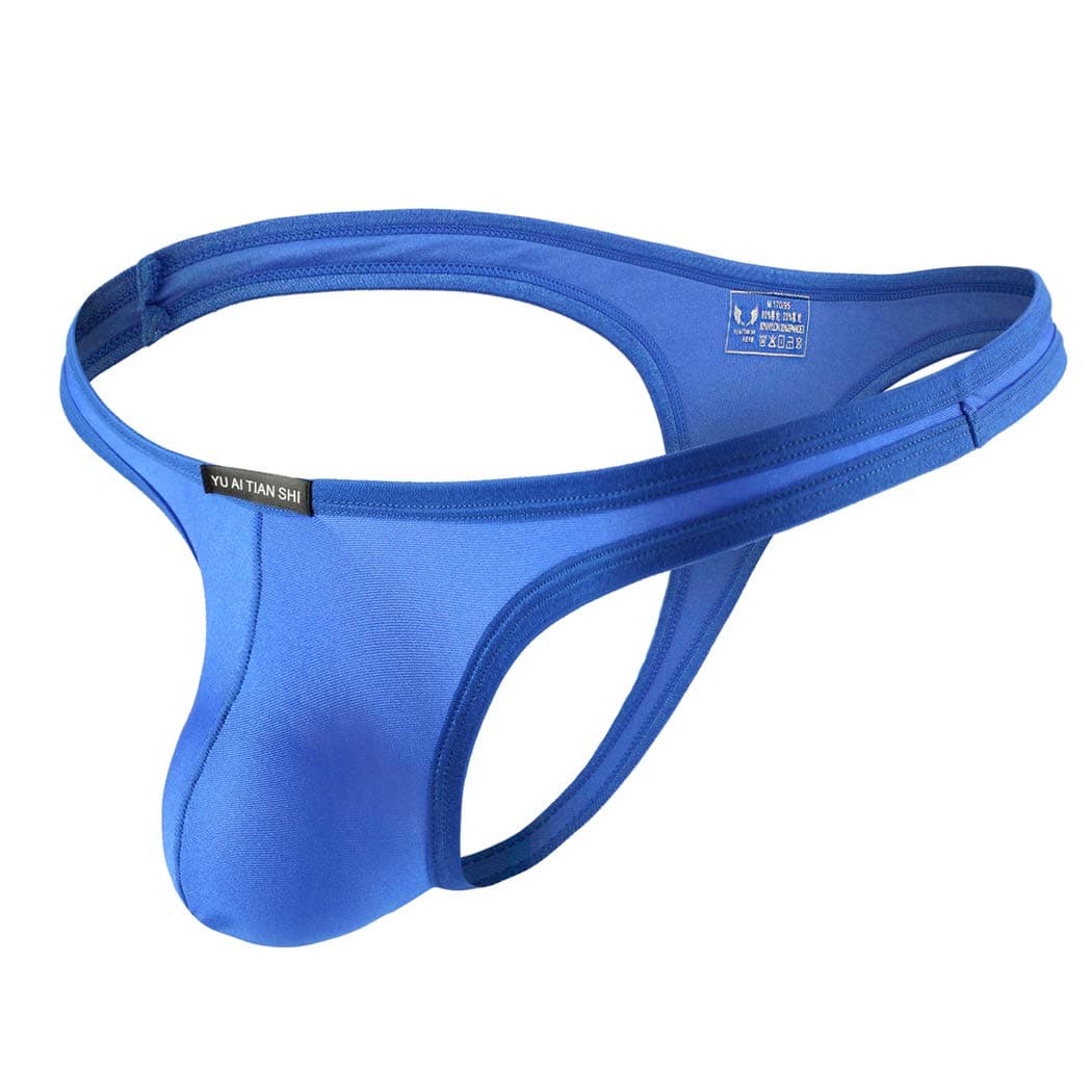 Mens T-Back Thongs Sexy Low Rise G-String Briefs Bulge Pouch Underwear