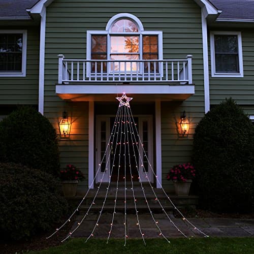 BW Brands String Light Christmas Tree with Star (144", Assorted)