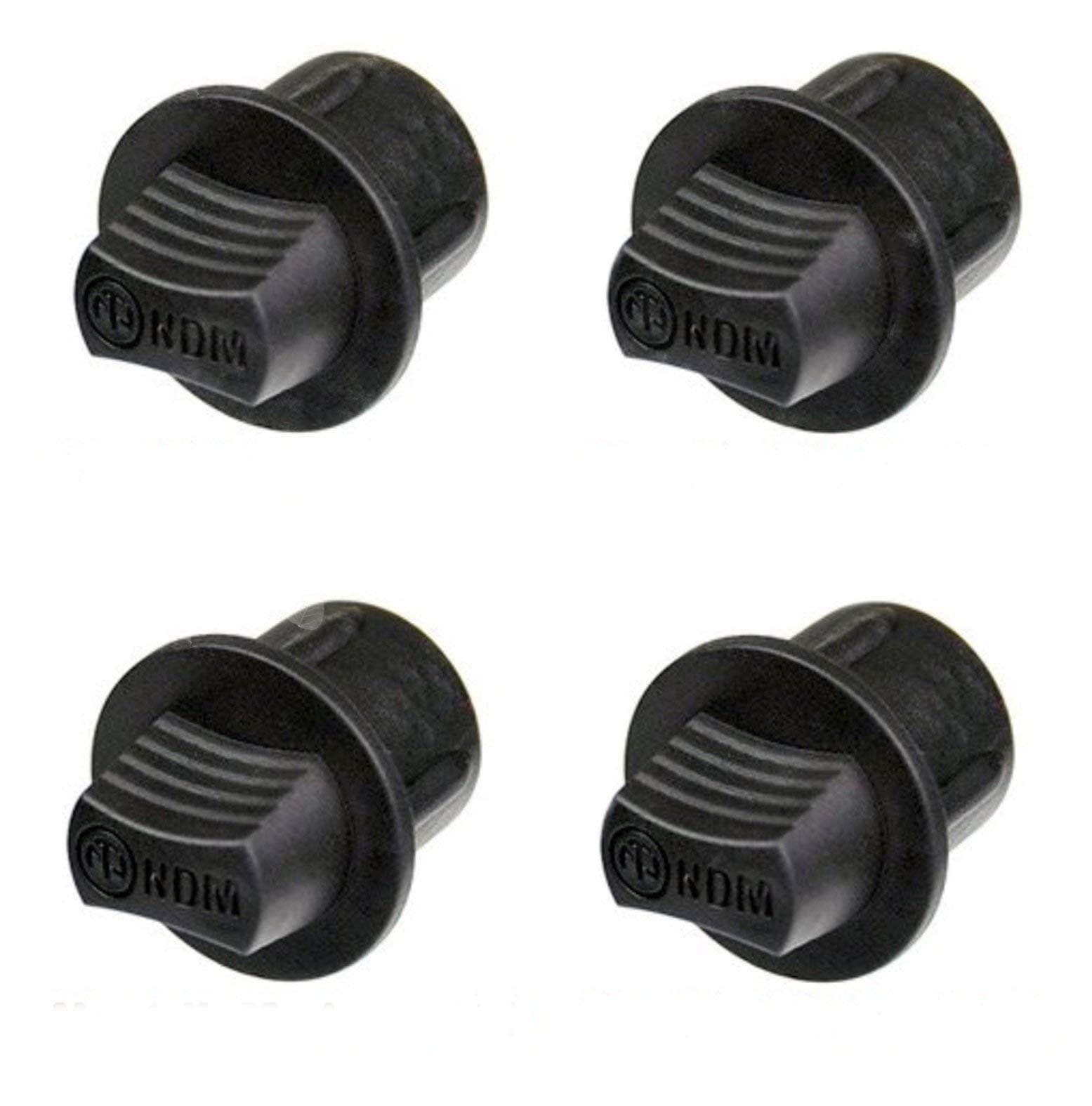(4 Pack) NDM Dummy Plug for Male XLR Receptacles in Black