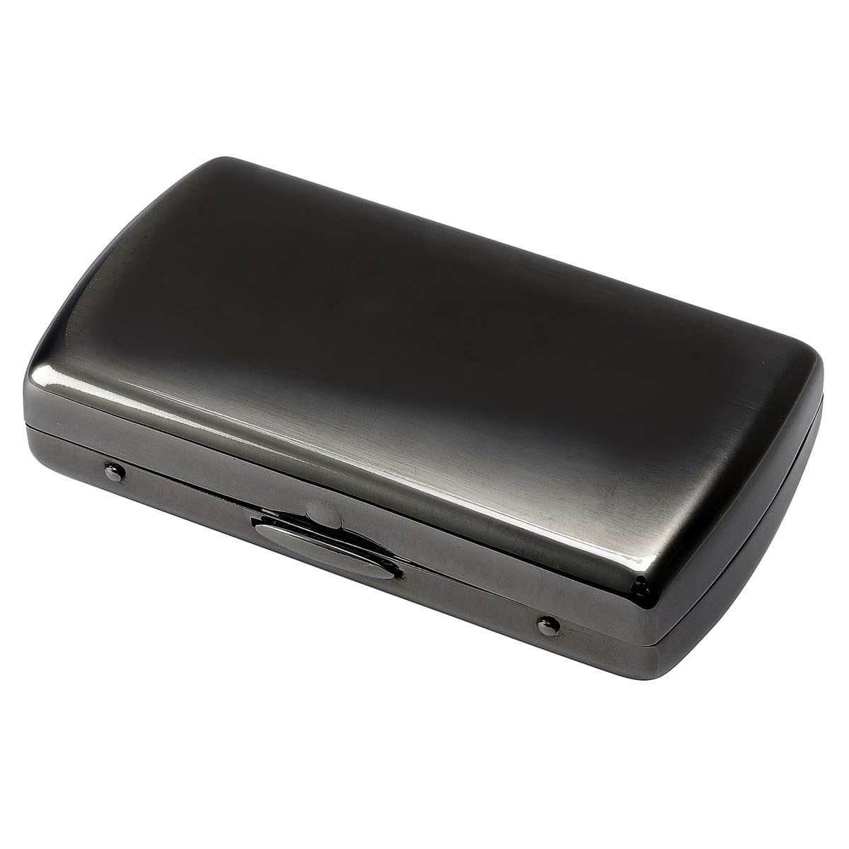 Tsubota Pearl 1-11326-51 Tobacco Case, Regular (2.8 inches (70 mm), Hand Rolled Tobacco, Slim, Black Nickel Satin