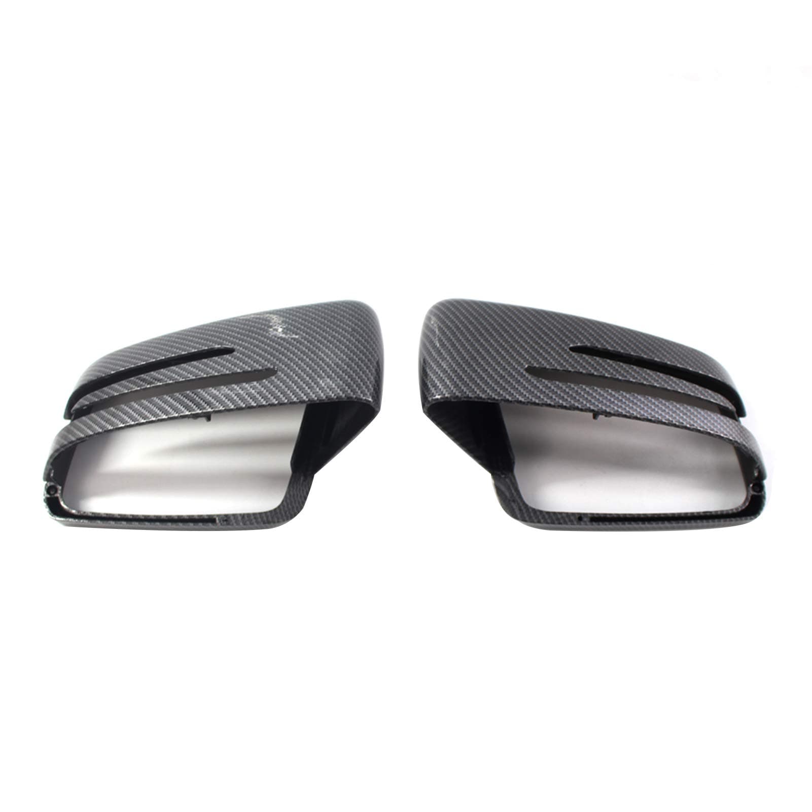 NANZU 1 Pair Rearview Mirror Cover Carbon Fiber Replacement for Benz E C-Class W212 W204 W221 2009-2013