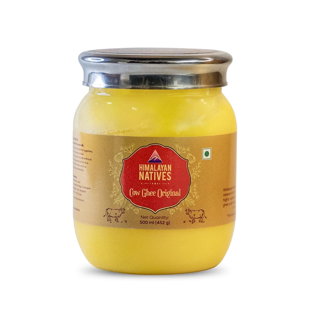 Original Cow Ghee 500ml | 100% Natural & Preservative-Free | Promotes Digestion & Heart Health | Healthy Desi Ghee
