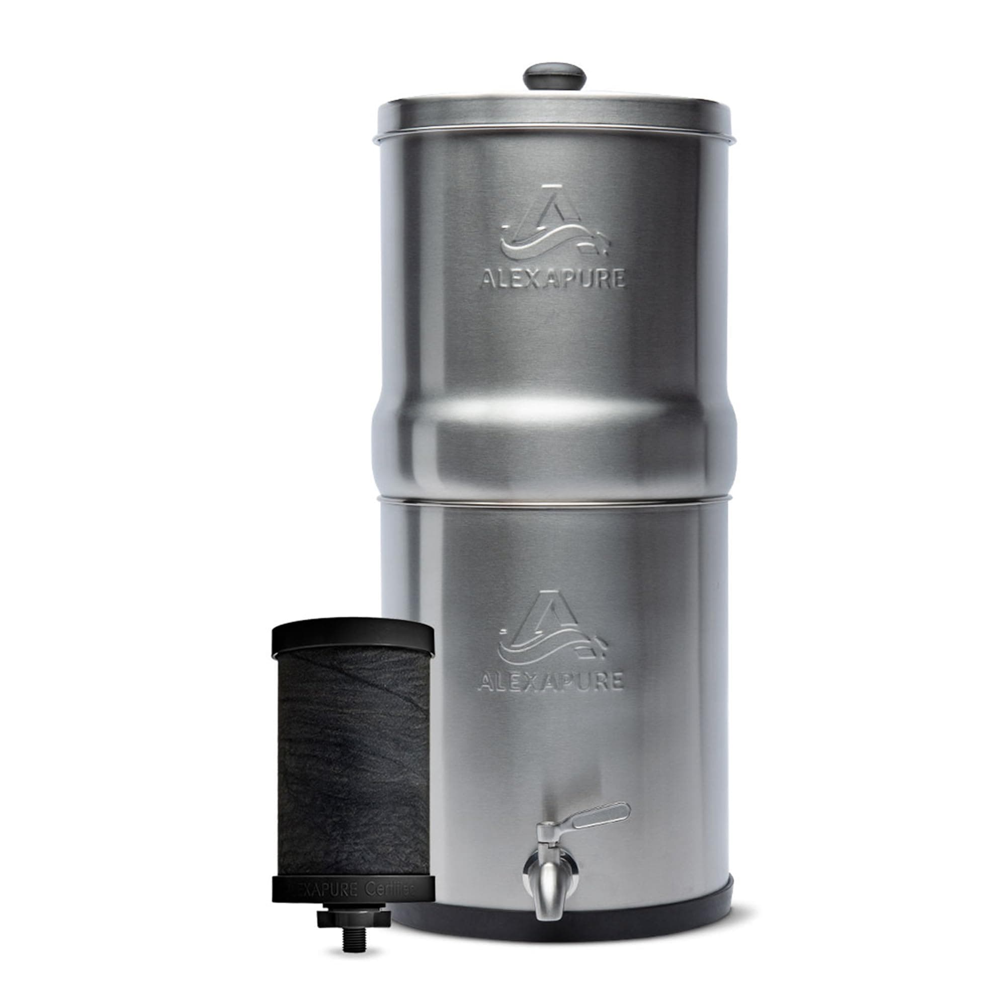Alexapure Pro Stainless Steel Water Filtration System - 200 Gallon Capacity