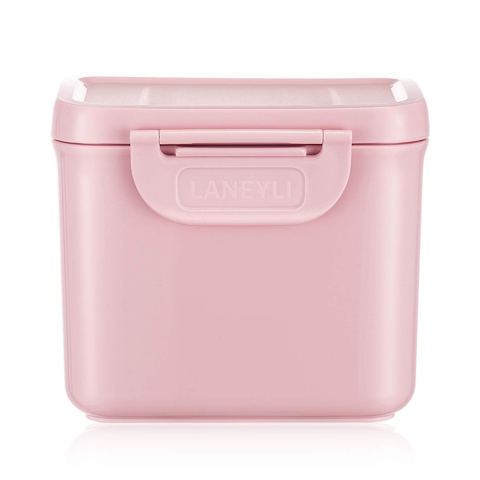 Formula Dispenser with Scoop Milk Powder Formula Containers for Travel Baby Food Storage and Snack Cup for Outdoor Activities On-The-Go Pink(Outer Box Capacity: 0.92 LB(420 g))