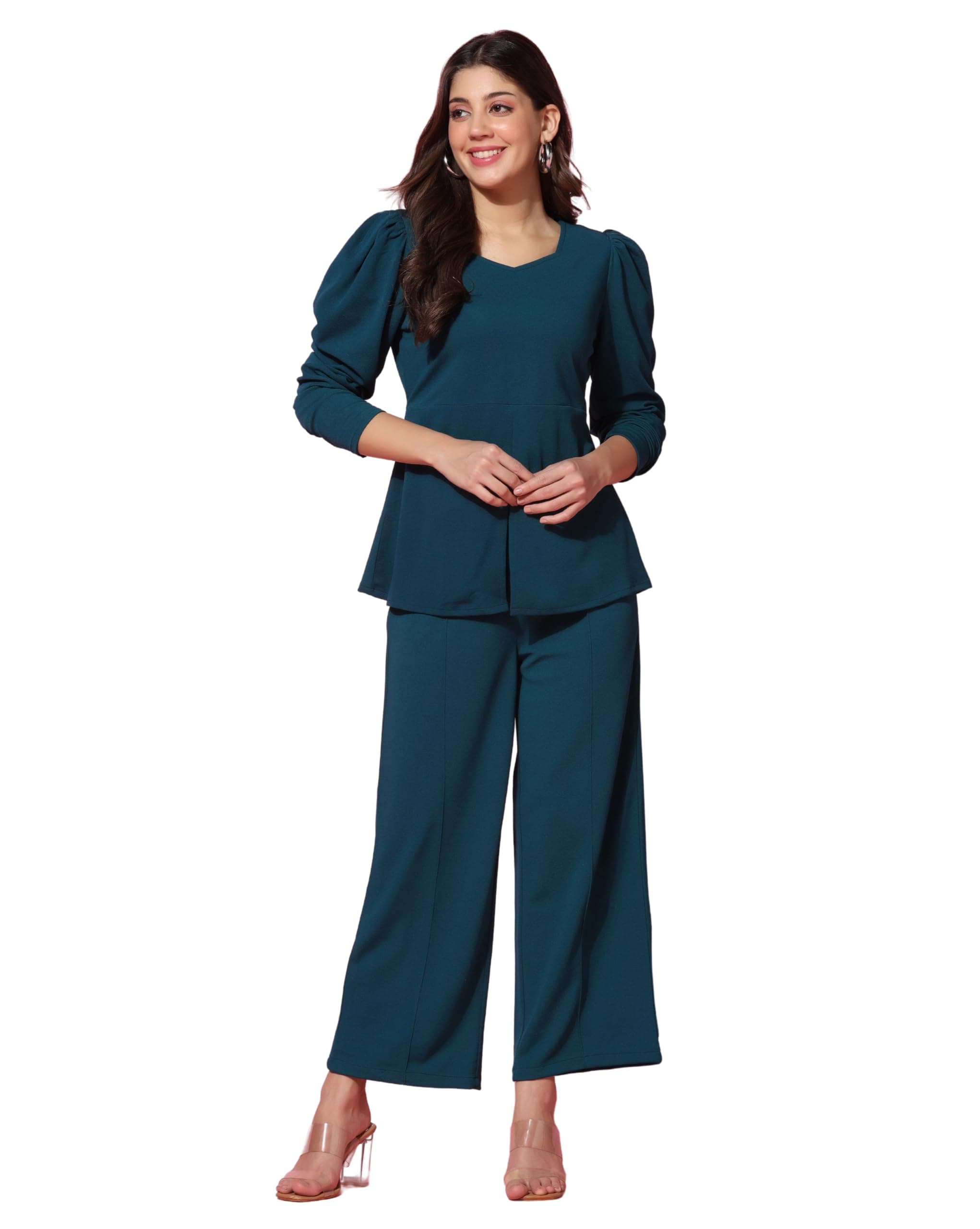 Leriya Fashion Womens LF-W1805&TR861 Co Ord Set for Women | Co Ord Set for Women Stylish | Festive Co Ord Set for Women | Travel Co Ord Set for Women | Full Sleeve Women Co-ord set (pack of 2)